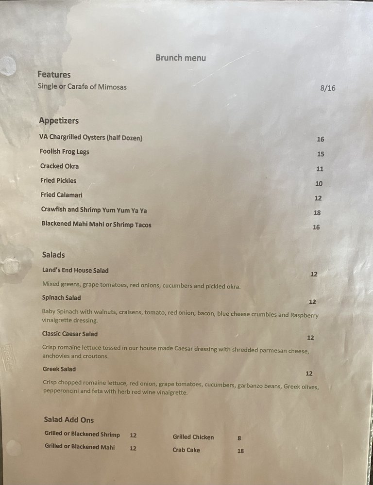 Foolish Frog Menu - Image 1
