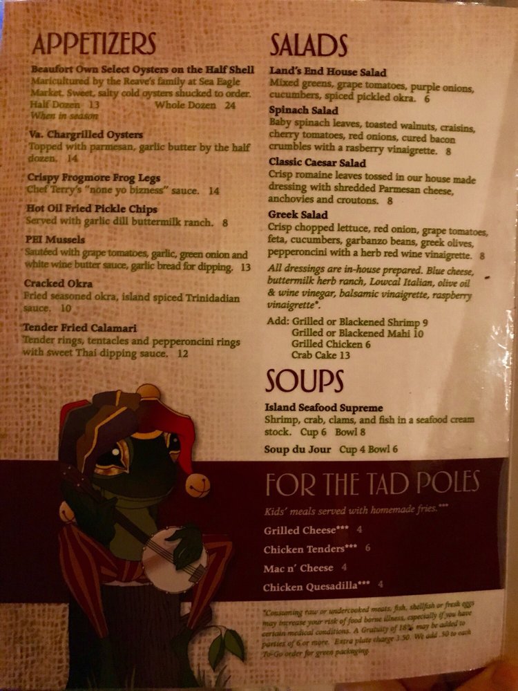 Foolish Frog Menu - Image 8